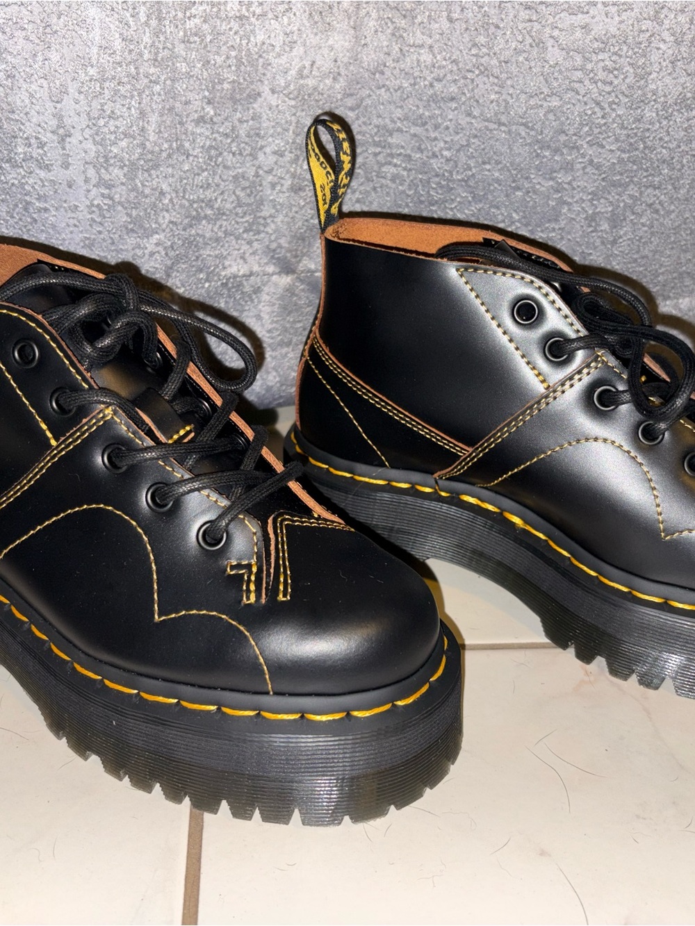 Dr. Martens Church Platform Monkey Boots